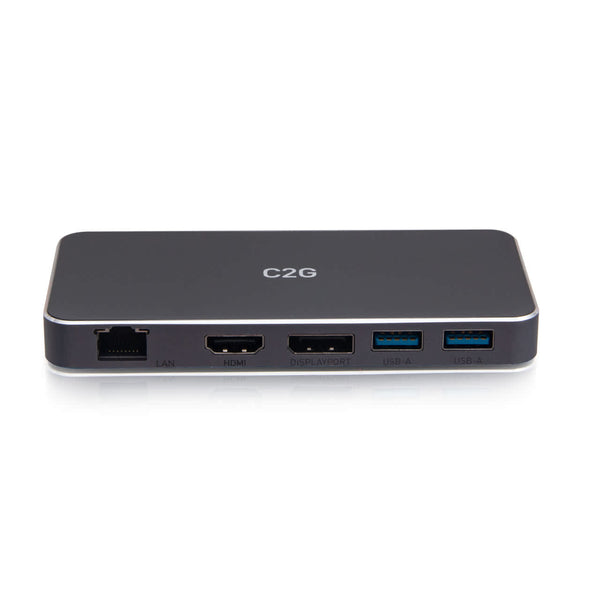 C2G54543 | USB-C® 7-in-1 Dual Display MST Docking Station with HDMI®, DisplayPort™, Ethernet, USB, and Power Delivery up to 100W - 4K 60Hz Series
