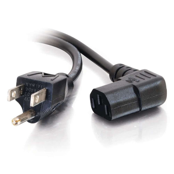 CG03152 | 18 AWG Universal Right Angle Power Cord (NEMA 5-15P to IEC320C13R) Series