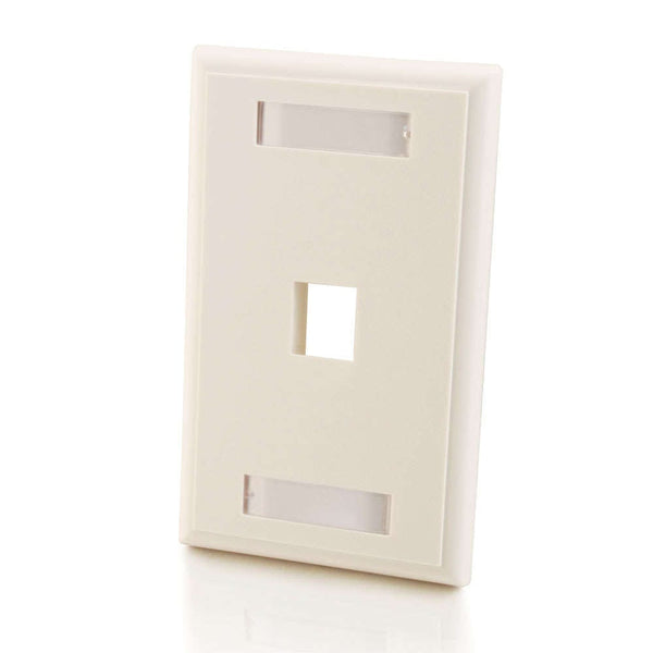 CG03410 | One Keystone Single Gang Wall Plate - White Series