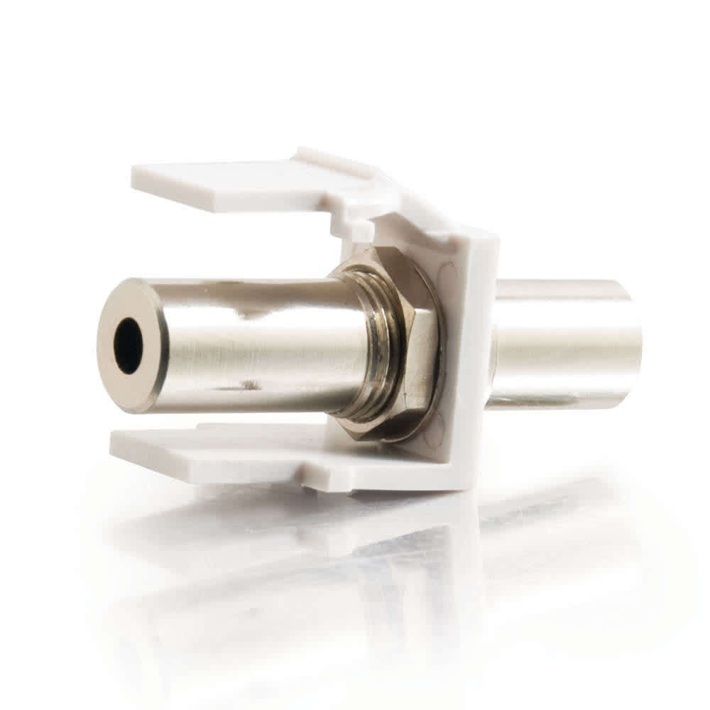 CG03819 | Snap-In 3.5mm Stereo F/F Keystone Insert Module - White Series
