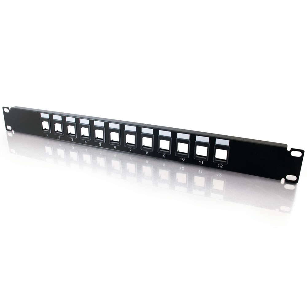 CG03857 | 12-Port Blank Keystone/Multimedia Patch Panel Series