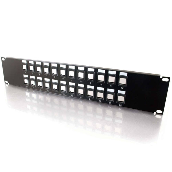 CG03859 | 24-Port Blank Keystone/Multimedia Patch Panel Series