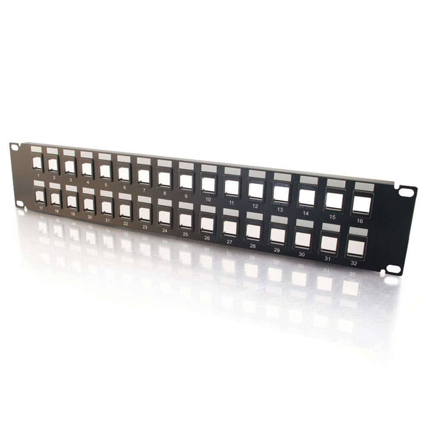 CG03860 | 32-Port Blank Keystone/Multimedia Patch Panel Series