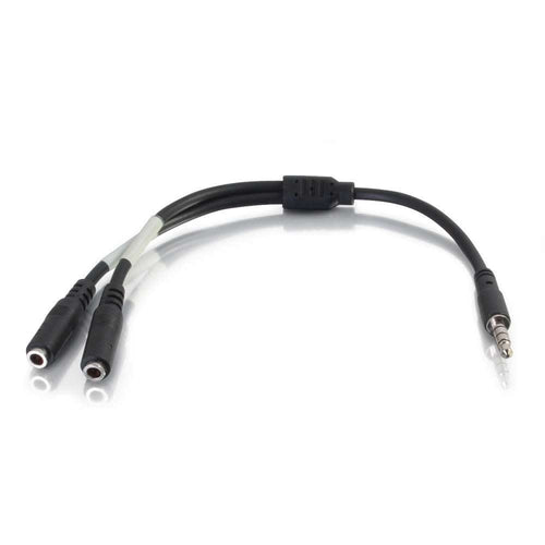 CG27394 | 6 Inch 4-pin 3.5mm Microphone and Headphone Breakout Adapter Y-Cable Series