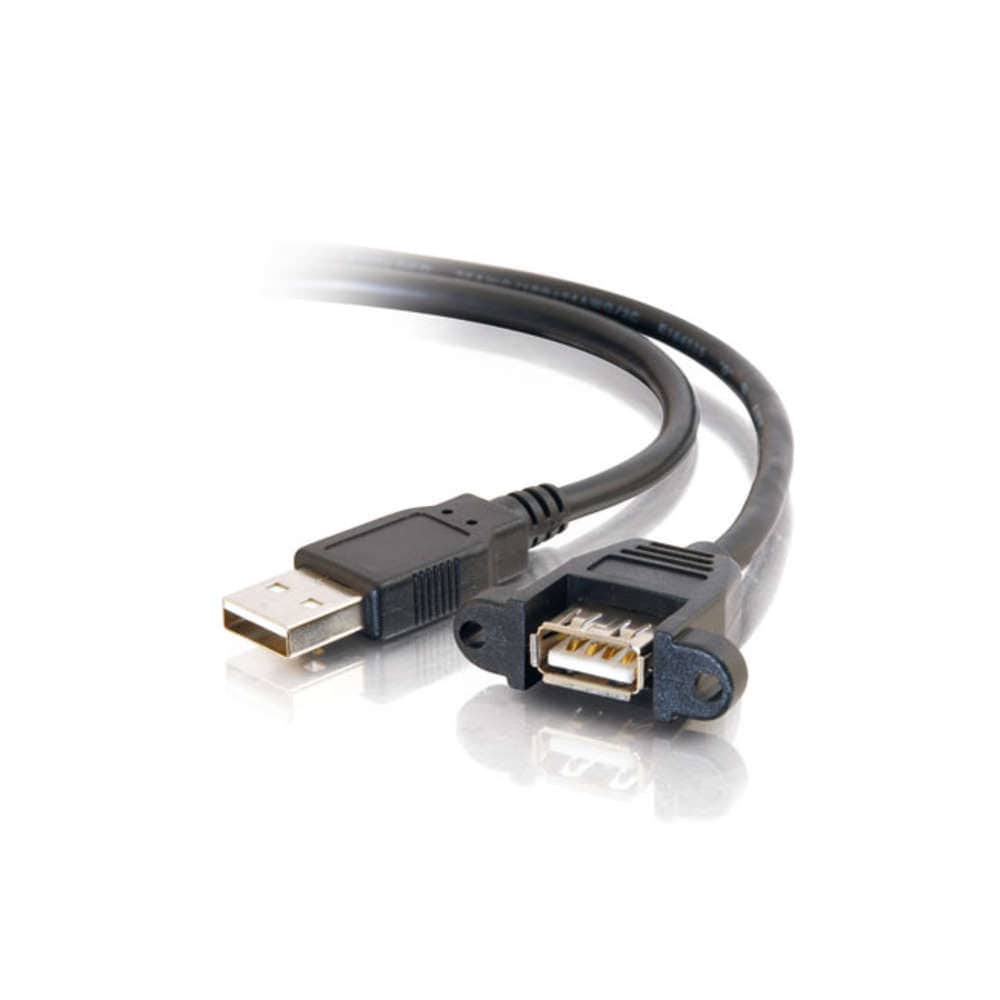 CG28062 | Panel-Mount USB 2.0 A Male to A Female Cable Series