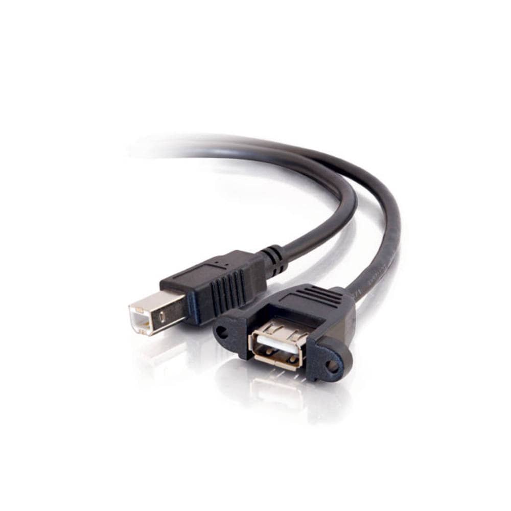 CG28068 | Panel-Mount USB 2.0 A Female to B Male Cable Series