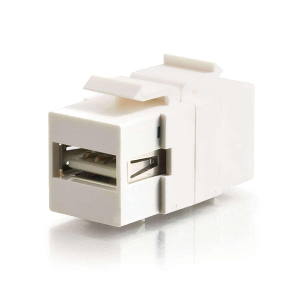 CG28751 | Snap-In USB A/B Female Keystone Insert Module - White Series
