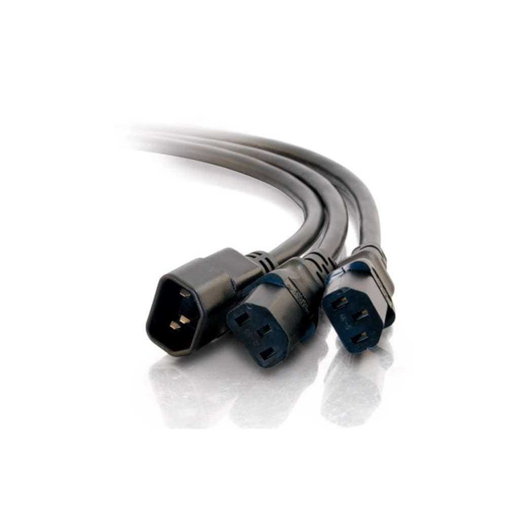 CG29818 | 6 ft 16 AWG 1-to-2 Power Cord Splitter (1 IEC320C14 to 2 IEC320C13) Series