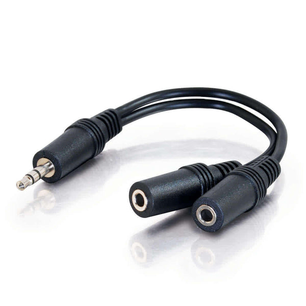 CG40426 | 6 Inch Value Series™ One 3.5mm Stereo Male To Two 3.5mm Stereo Female Y-Cable Series