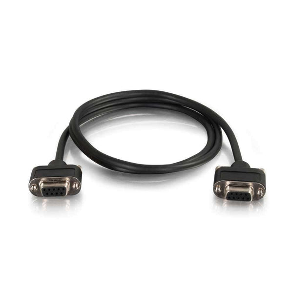 CG52174 | Serial RS232 DB9 Null Modem Cable with Low Profile Connectors F/F - In-Wall CMG-Rated Series