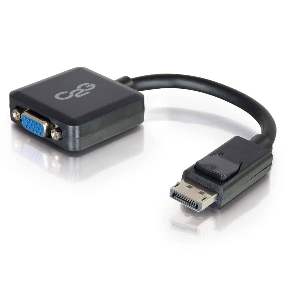 CG54323 | 8in DisplayPort™ Male to VGA Female Active Adapter Converter - Black Series