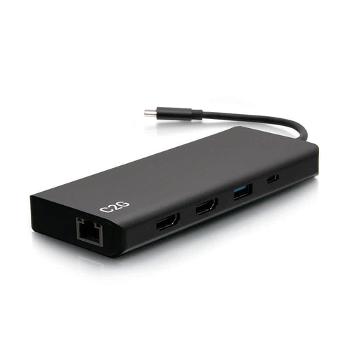 C2G54487 | USB-C 9-in-1 Dual Display Docking Station with 60W Power Supply Series