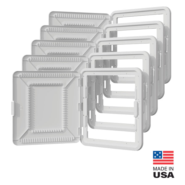 ENP15605NA | 15 Inch Plastic Enclosure Hinged Cover with Trim, 5-Pack Series