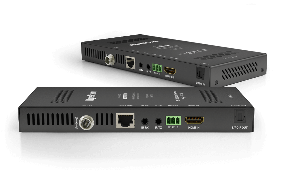4K HDR 4 4 4 60Hz HDBaseTExtender Set with  PoHBidirectional IR and Tr