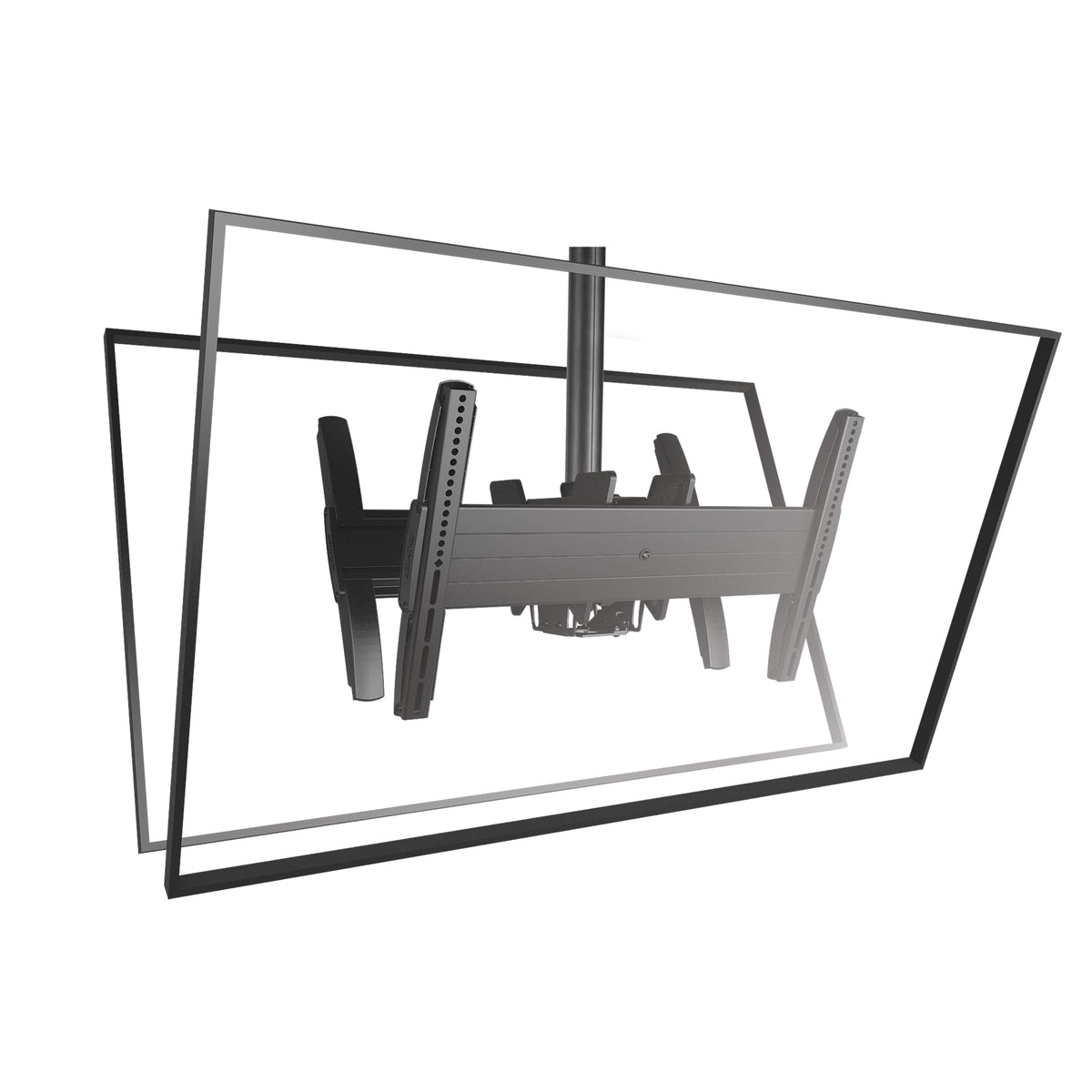 LCB1U | Fusion® Large Flat Panel Ceiling Mount-LCB Single Back-to-Back Display Series