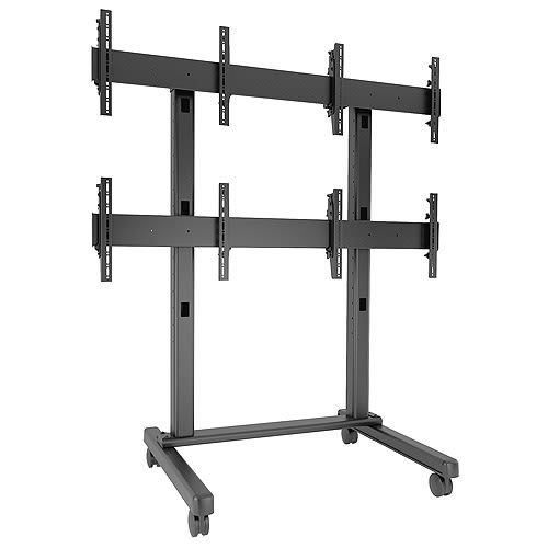 LVM2X2U | Fusion® Micro-Adjustable Freestanding Video Wall Cart Solutions Series