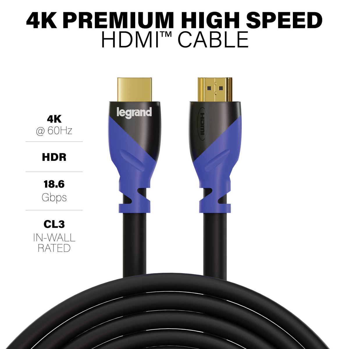 AC4K5MBK | 4K Premium Certified HDMI Cable Series