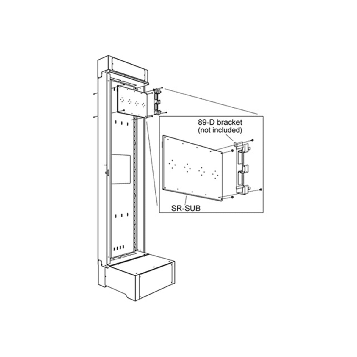 SR-SUB | Rack Wall Bracket Kit Series
