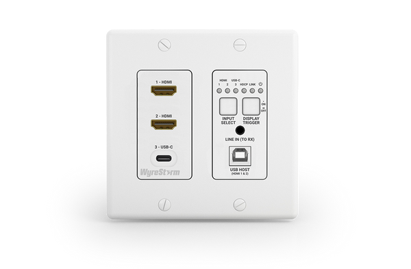 3-Input In-wall HDBaseT Transmitter  with USB  host and CEC