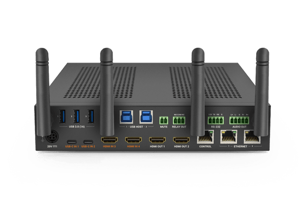 Synergy 4-Input 4K60Hz Presentation Switcher, USB-C 60W PD, 2 HDMI Matrix Outputs