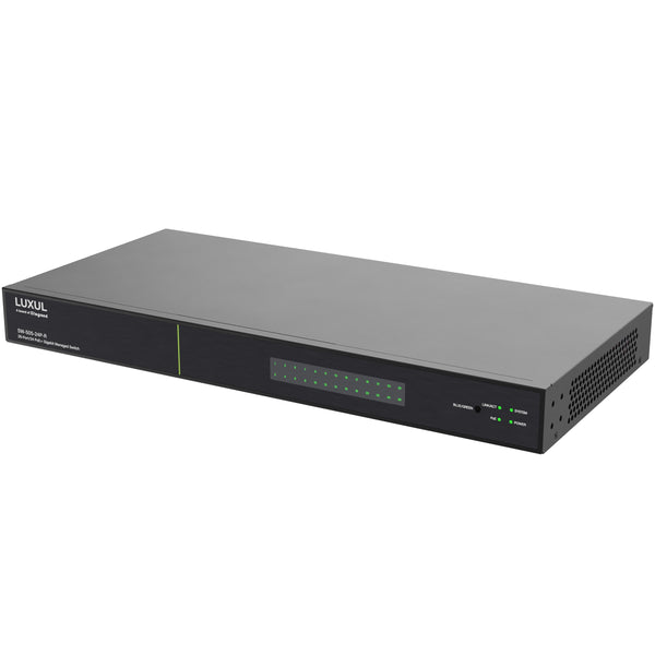 SW-505-24P-R | SW-505-24P-R | 24 PoE+ | 2 Combo RJ45/SFP Ports - 1Gb L2/L3 Managed Switch Series
