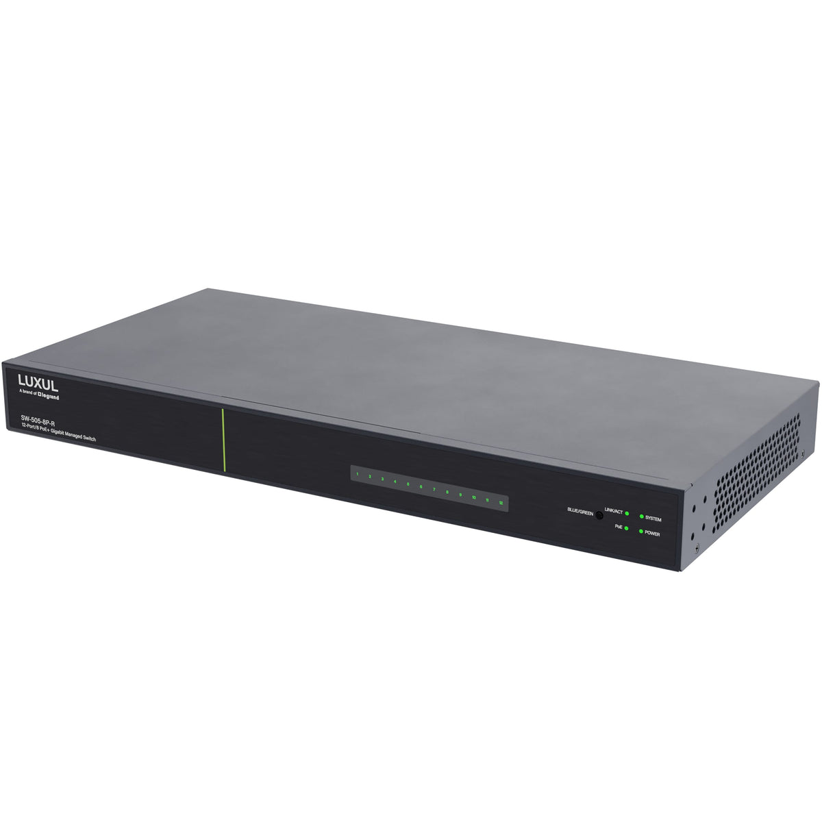 SW-505-8P-R | SW-505-8P-R | 8 PoE+ | 2 RJ45 | 2 SFP Ports - 1Gb L2/L3 Managed Switch Series