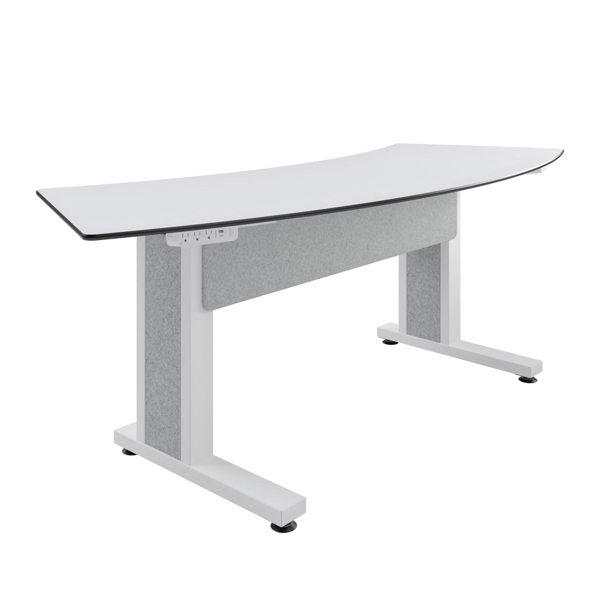 TBL-ARC-3P-SH-WW | Forum™ Collaboration Suite Arc Table Series