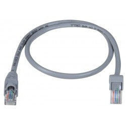 CAT5e Down Angle to Straight Patch Cords, Operating Temperature Range: 32 to 140Â°F (0 to 60Â°C)