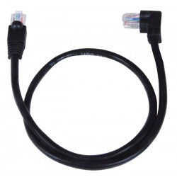 CAT5e Left Angle to Straight Patch Cords, Operating Temperature Range: 32 to 140Â°F (0 to 60Â°C)
