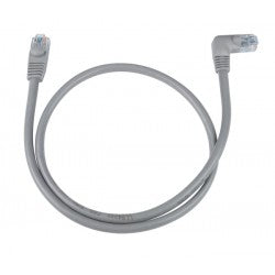 CAT6 Right Angle to Straight Shielded Patch Cord, 1.5 Feet
