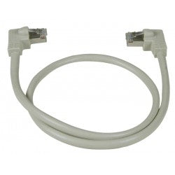 CAT6 Right Angle to Left Angle Shielded Patch Cords, Operating Temperature Range: 32 to 140Â°F (0 to 60â)