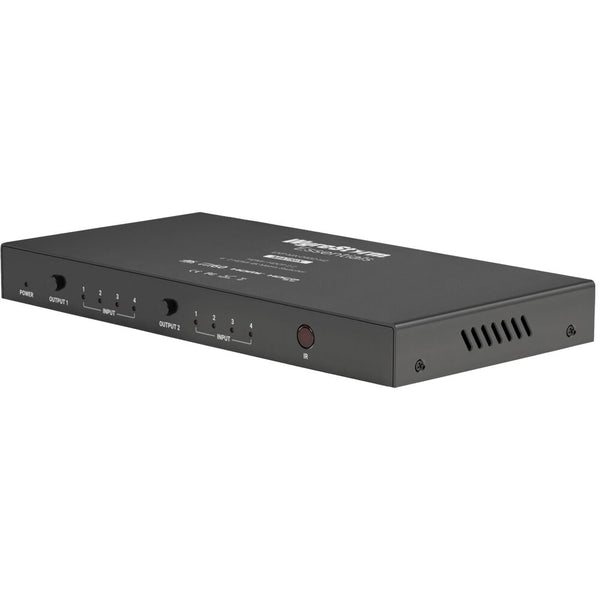 4K 60 4 4 4 4x2 Compact HDMI matrix with audio  de-embedARCCEC trigger