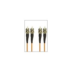 ST-ST Duplex Multimode Fiber Patch Cables, 50-Micron