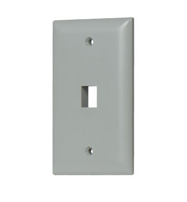 WP3401GY | 1-Gang 1-Port Wall Plate Series