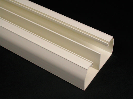 40N2B08WH | CableSmart 40N2 Two Compartment Raceway Base Series
