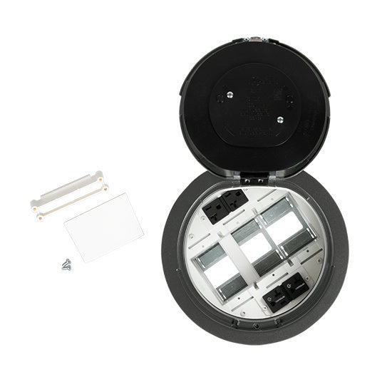 8AT2PCRGY | 8AT2PRCAA 8 inch Prewired Flush Brush Alum Assembly Marked Controlled BK CKT Series