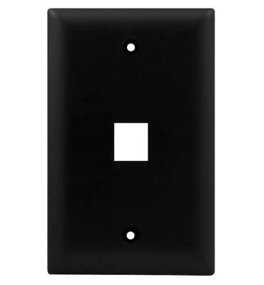 WP3401BK | 1-Gang 1-Port Wall Plate Series