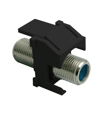 WP3481BK | Recessed Nickel Self-Terminating F-Connector Keystone Insert Series