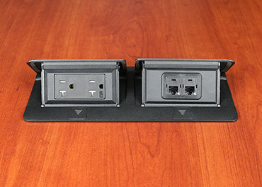 DQFP20BK-2A | deQuorum Dual Flip-Up Unit Series