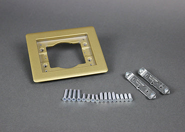 827TCAL-AL | Omnibox Two Gang Rectangular CarpetTile Flange Series