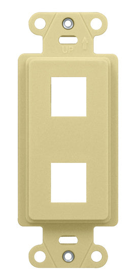 WP3412IV | 2-Port Decorator Outlet Strap Series