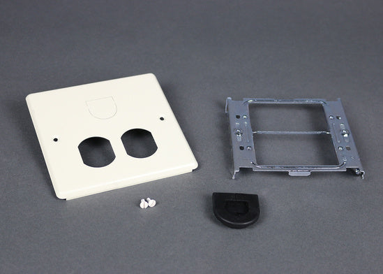 V4047BH | 4047 Two Gang Cover With Duplex Receptacle and Mouse Hole Opening Series