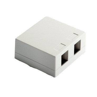 WP3502WH | Surface Mount Box 2-Port in White Series