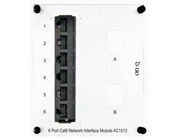 AC1013 | 6-Port Cat6 Network Interface Module Series