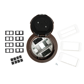 6AT2PBZ3H | 3-Hour Fire Classified 6 inch Recessed Unwired Poke-Thru Assembly Series