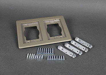 827TCAL-NK | Omnibox Two Gang Rectangular CarpetTile Flange Series