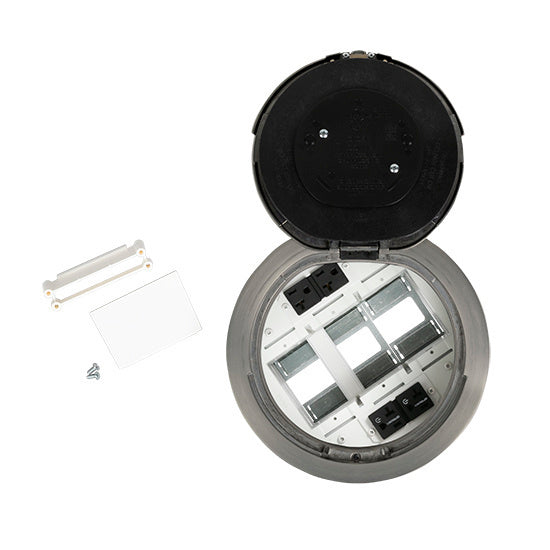 8AT2PCRSN | 8AT2PRCAA 8 inch Prewired Flush Brush Alum Assembly Marked Controlled BK CKT Series