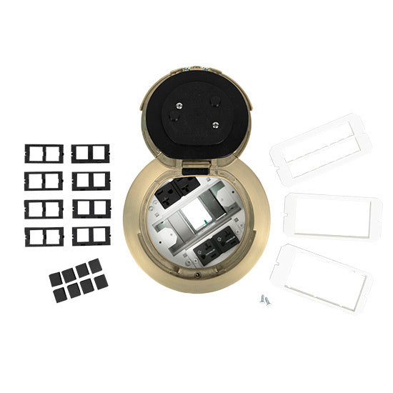 6AT2PCRSB | 6AT 6 inch Prewired Flush Brush Alum Assembly Marked Controlled Series