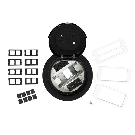 6AT2PCRBK | 6AT 6 inch Prewired Flush Brush Alum Assembly Marked Controlled Series