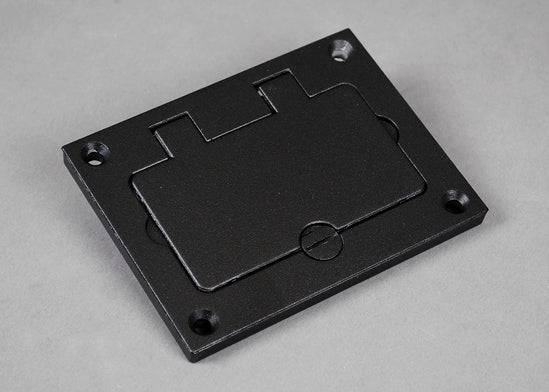828GFITCAL-BK | Omnibox Rectangular GFI Cover Plate Series